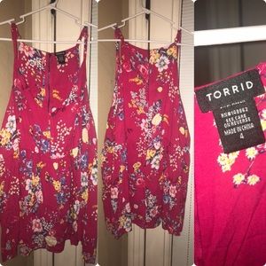 Babydoll pink floral blouse